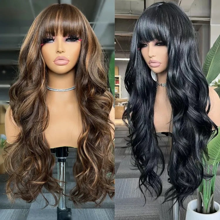 Non lace wig body wavy grade 10AA high quality