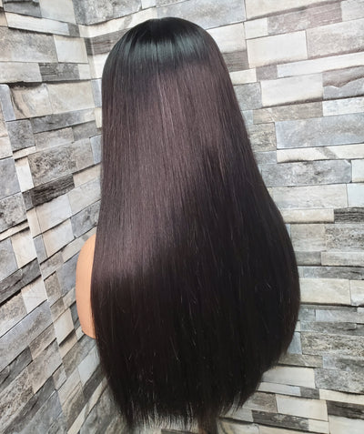 20" double drawn stright hair 13x4 frontal wig