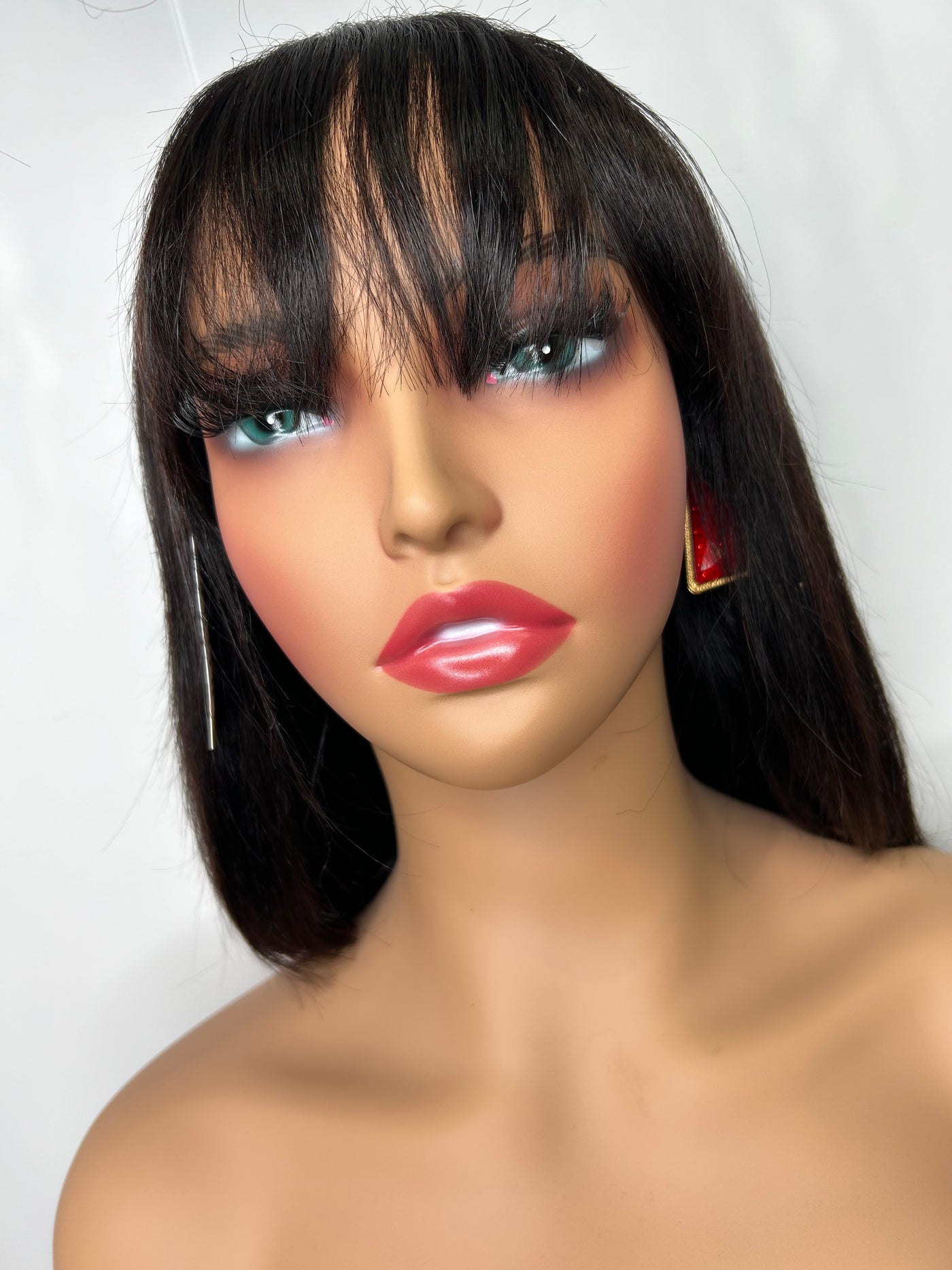 Bang wig non lace natural blunt cutt