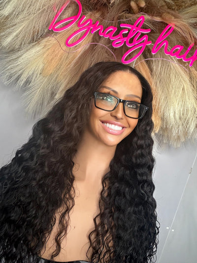 Custom glue-less wig 28” virgin hair ready to wear pre-cut lace