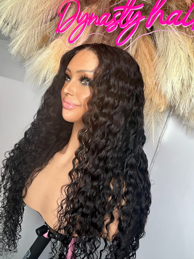 Custom glue-less wig 28” virgin hair ready to wear pre-cut lace