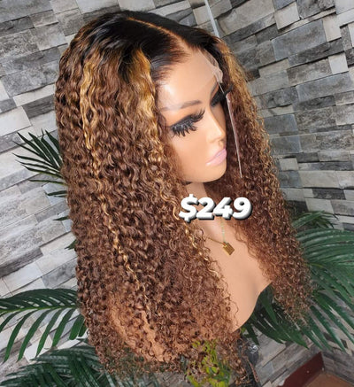 Highlighted wig 20" 4x4