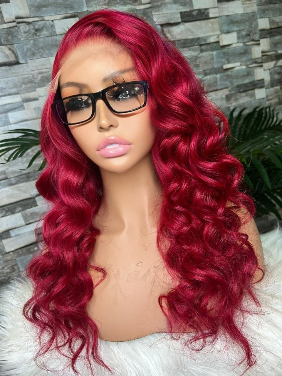 4x4 Red Wine colored body wavy
