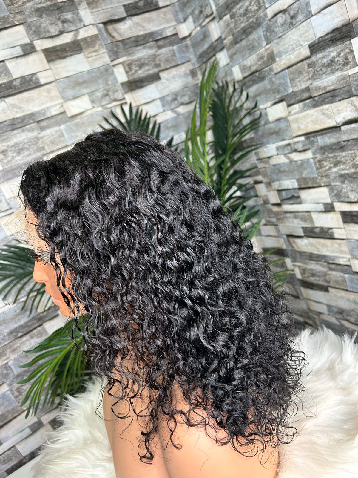 Romance curly 13x4 frontal wig   SDD