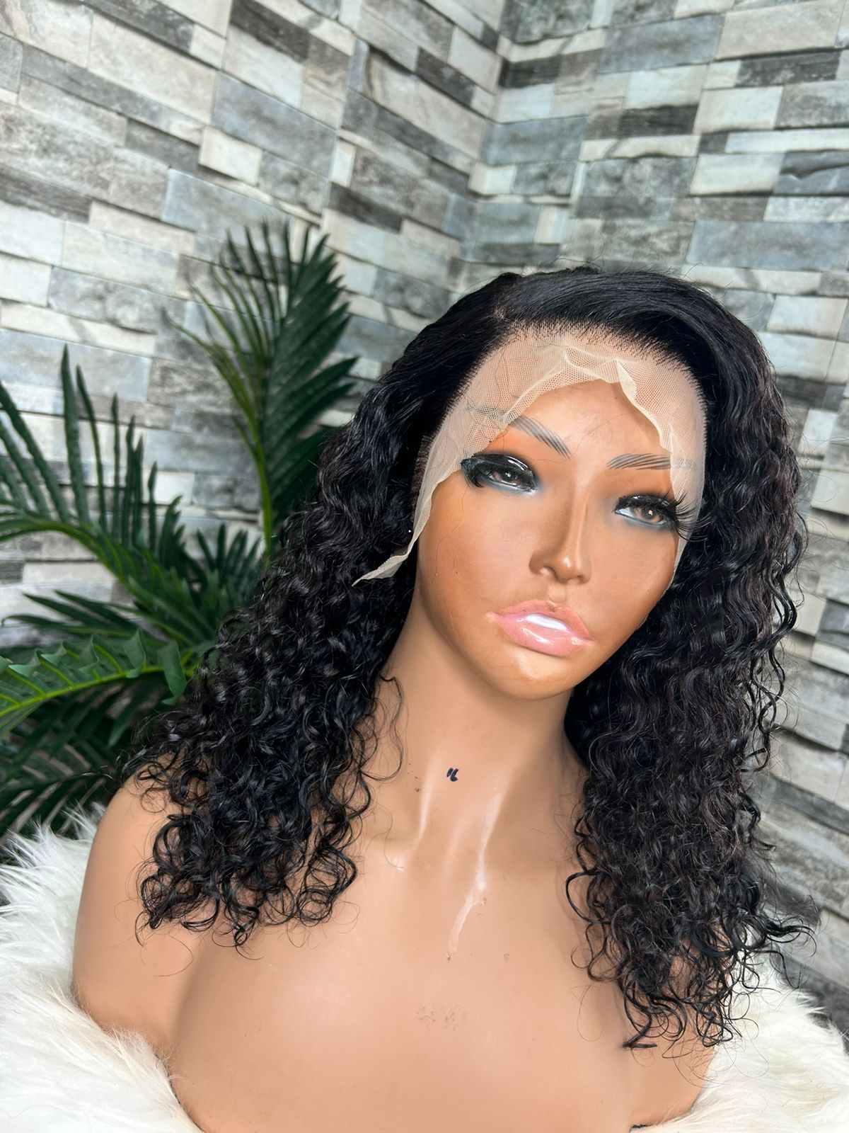 Romance curly 13x4 frontal wig   SDD