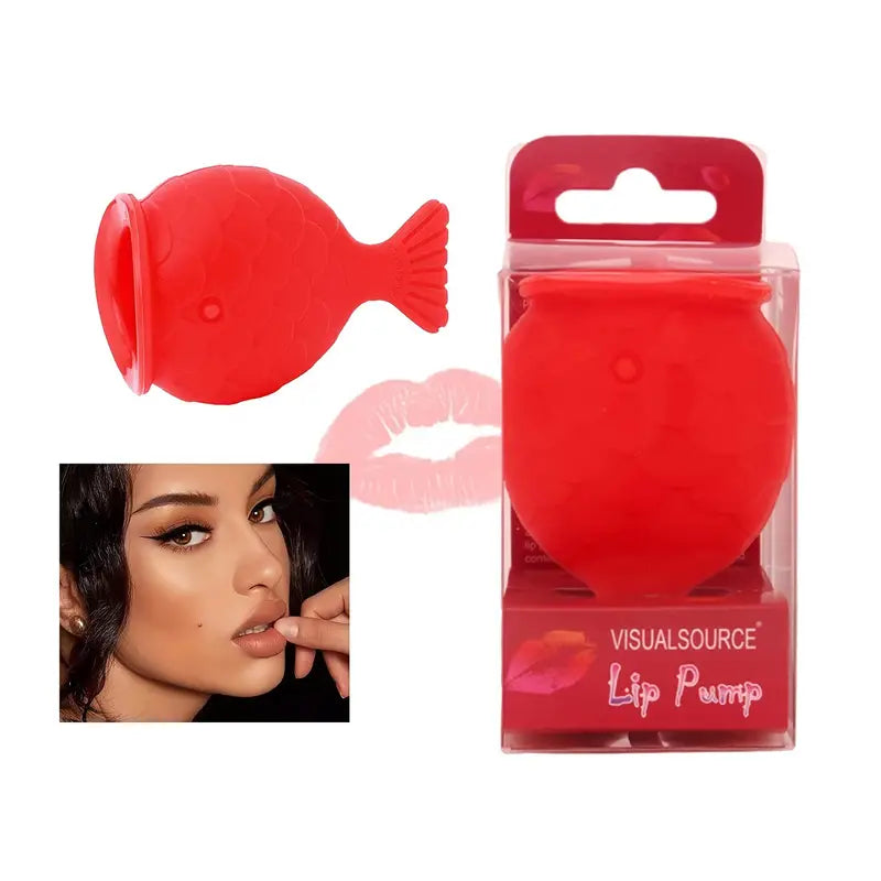 Lip Plumper Device Lip Filler Beauty Pump,Soft Silicone Pout Lips Enhancer
